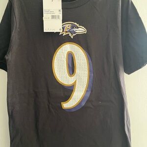 Nike Black Baltimore Ravens Tee with Purple & Gold Logo